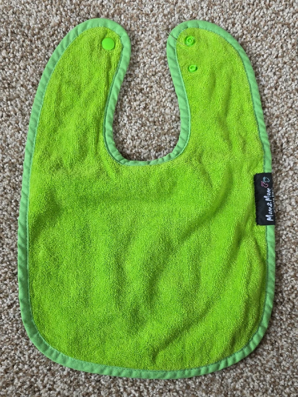 Mum2Mum Wonder Bib Set - Lime Green, Navy, Teal - Teething Bib